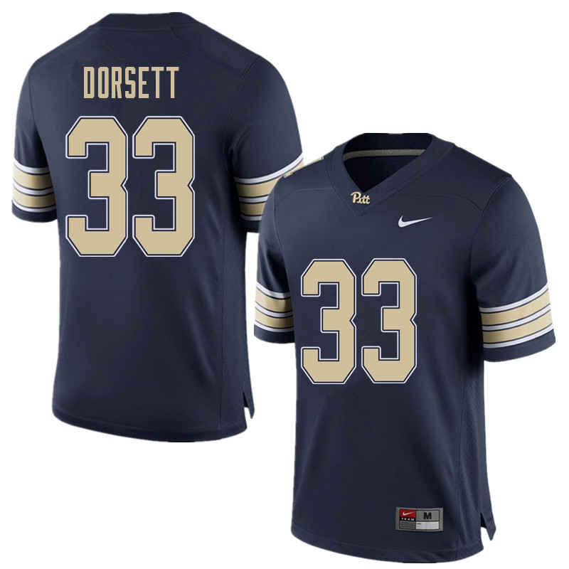 Men #33 Tony Dorsett Pittsburgh Panthers College Football Jerseys Sale-Home Blue